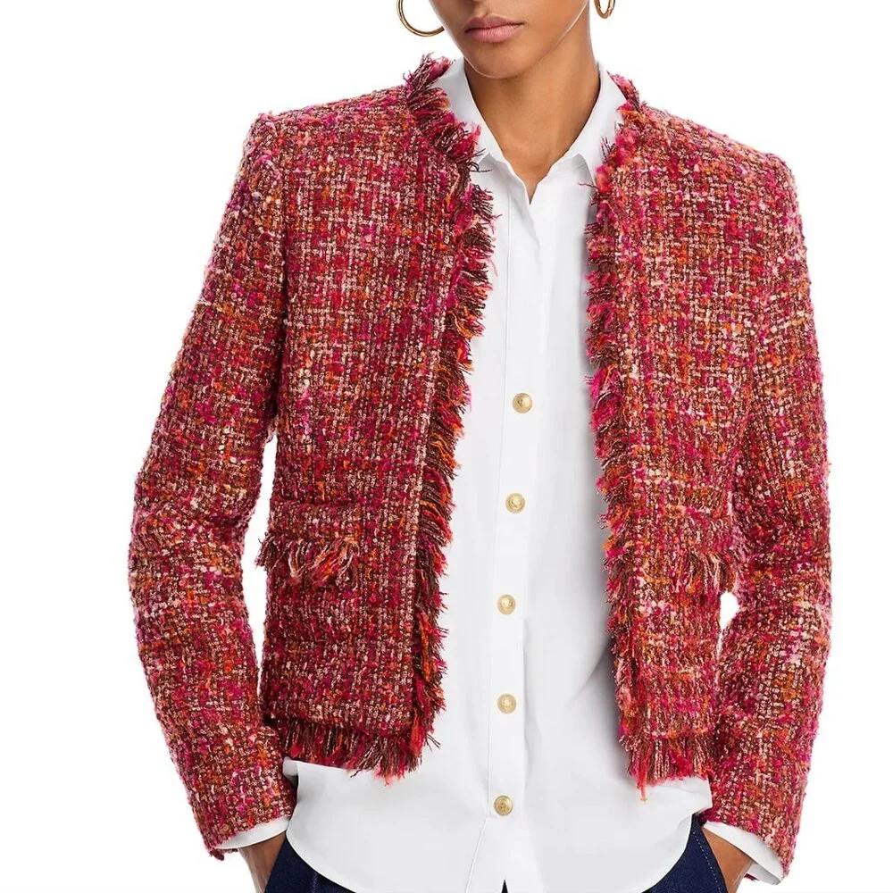 L'Agence Angelina Tweed Jacket Size 0. NWT. - Picture 4 of 12